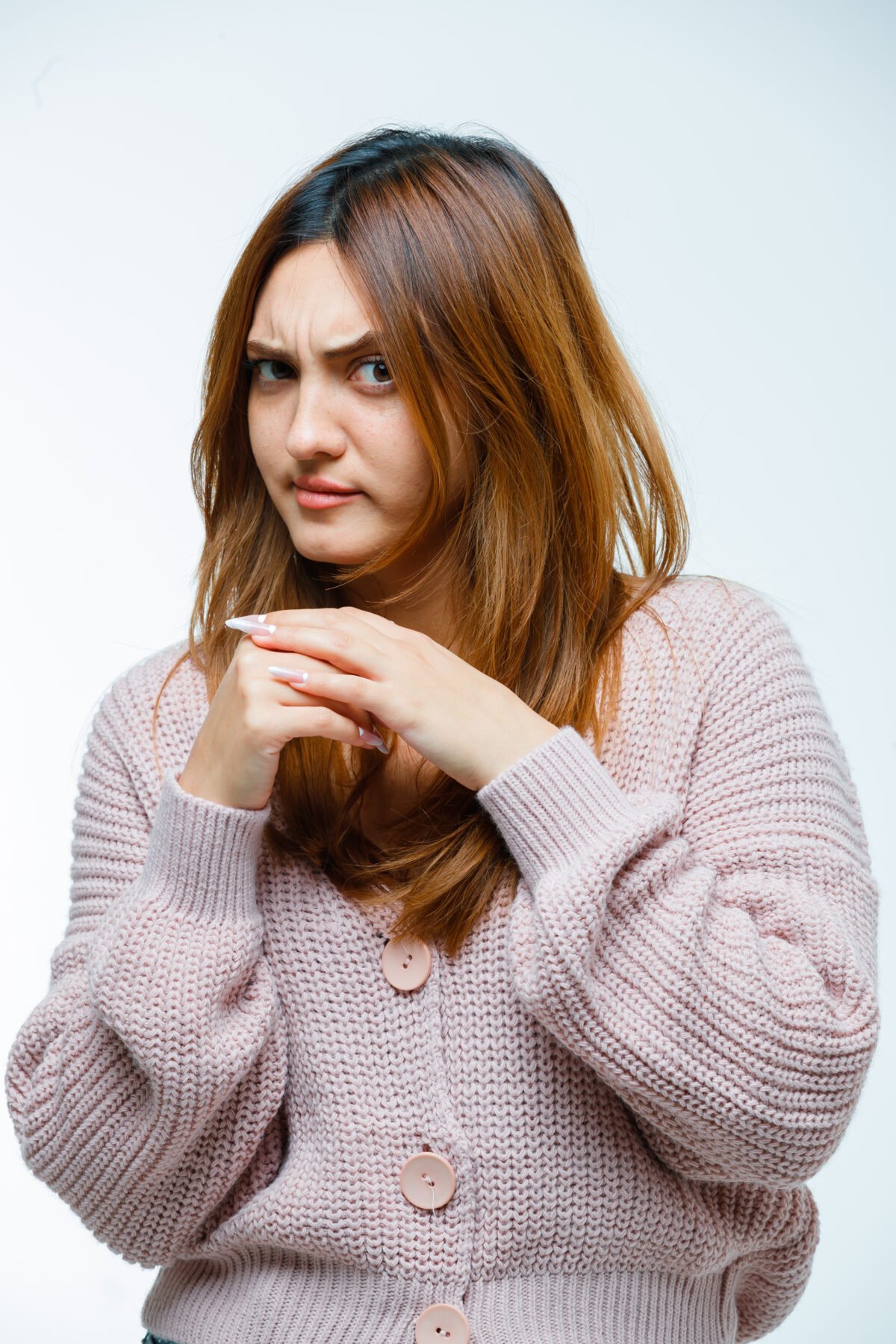 Young woman looking nervous scaled 1 - NeoGraft Hair Clinic Chandigarh